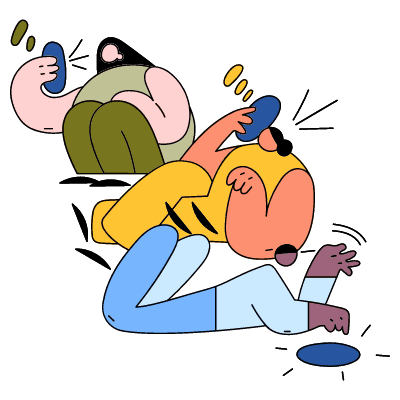 Illustration representing flexible support